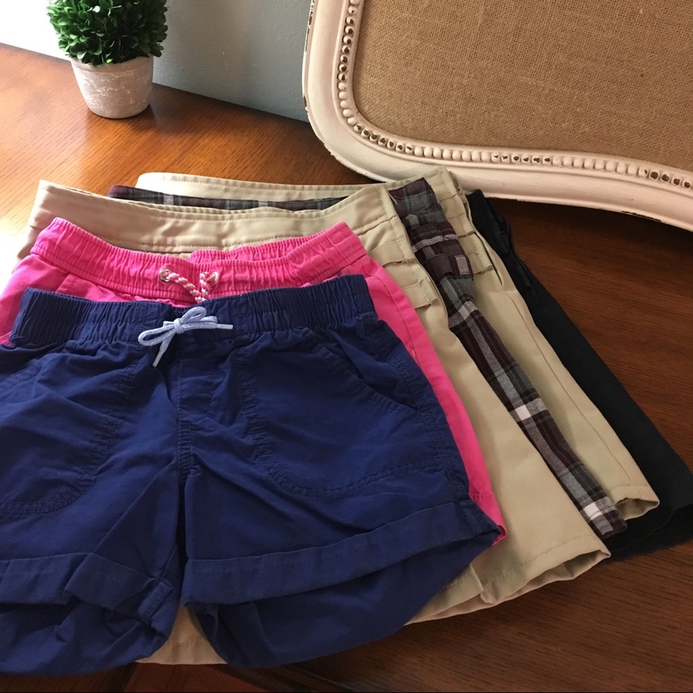 Girls size 8 skorts and shorts set
